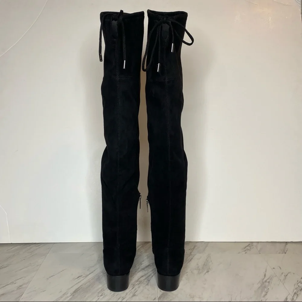 Marc Fisher Yuna Over The Knee Faux Suede Black Boot 6M